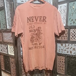 Men's Graphic T-Shirt for Older Biker Guy
